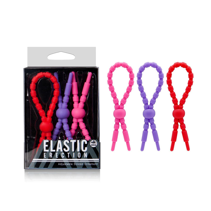 Kit 3 Anelli Fallici Elastic Erection - Vibra Gioia - NMC - 4892503158403